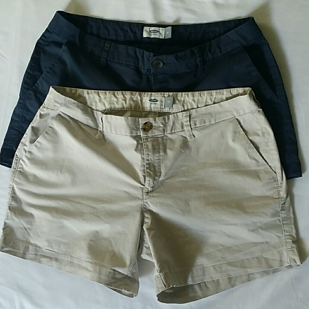Old Navy Khaki Shorts (2) Size 10